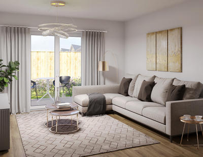 Molesey Crest Living Room Area CGI