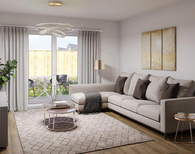 Molesey Crest Living Room Area CGI