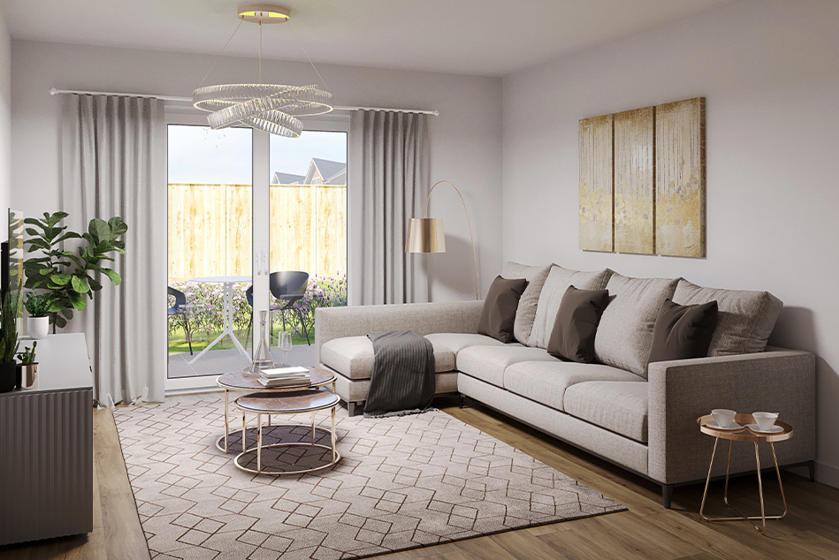 Molesey Crest Living Room Area CGI