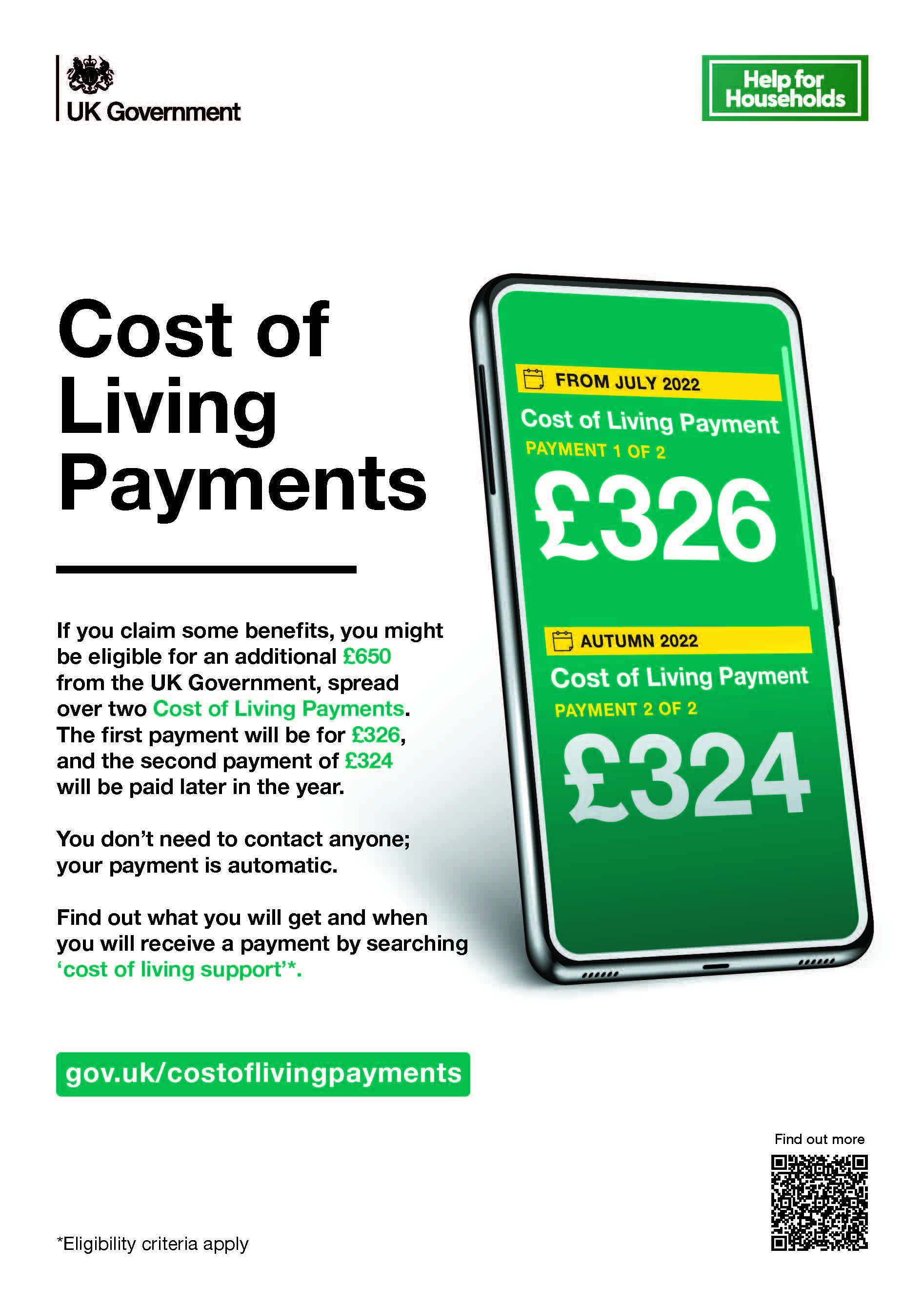 Dwp Cost Of Living Payment Dates 2023 Uk