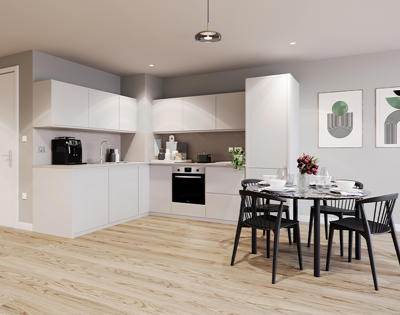 Swandon Gardens Light Kitchen CGI